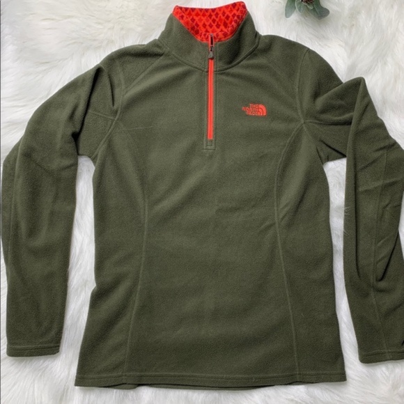The North Face Tops - Women's Green Fleece 1/4 Zip